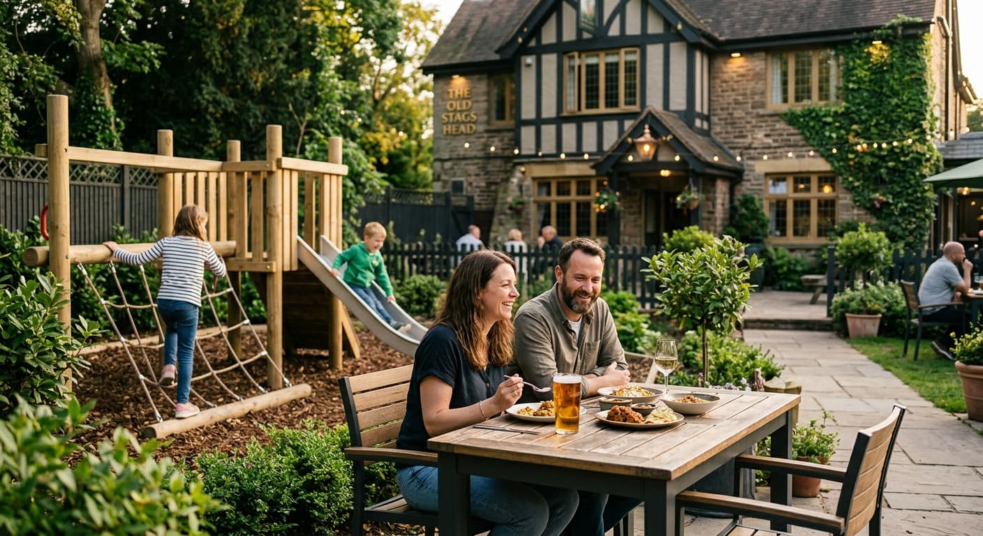 The Old Stags Head Beer Garden and Children's Play Area