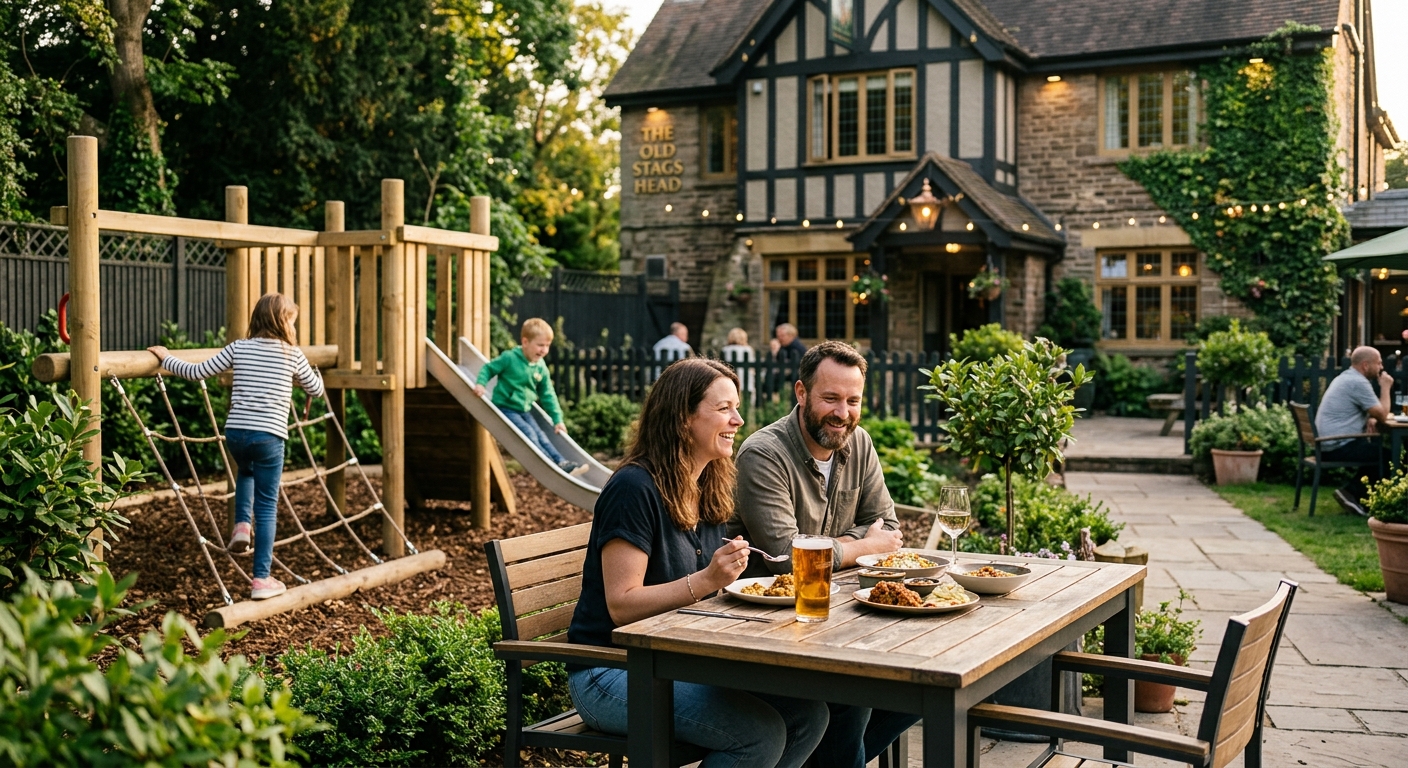 The Old Stags Head Beer Garden and Children's Play Area